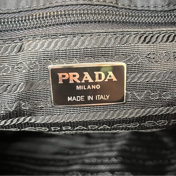 RARE Prada Black Nylon Tassel Drawstring Shoulder Bag - Picture 15 of 17